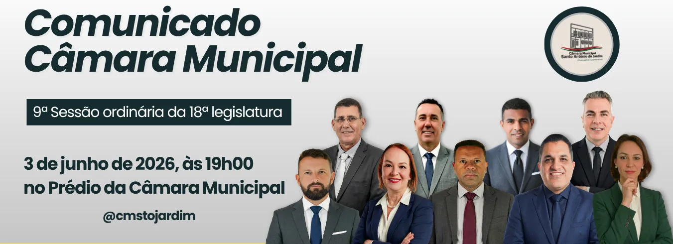 9ª Sessão Ordinária da 18ª Legislatura do ano de 2026