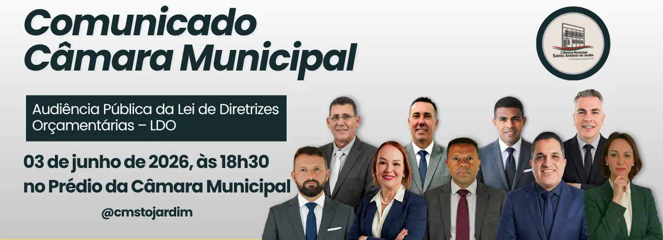 Audiência Pública da Lei de Diretrizes Orçamentárias – LDO