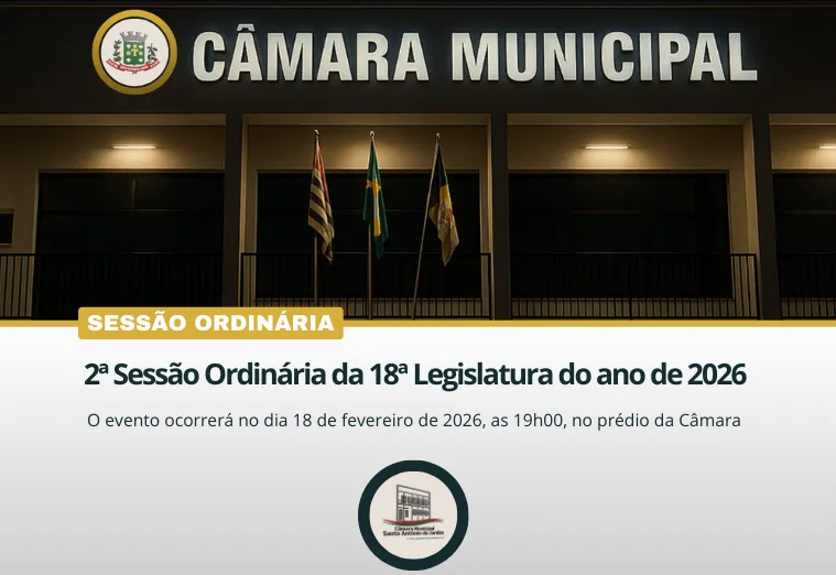 2ª Sessão Ordinária da 18ª Legislatura do ano de 2026